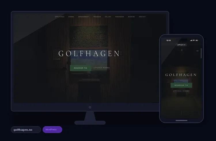 golfhagen.no – nettside laget av DigiNorce